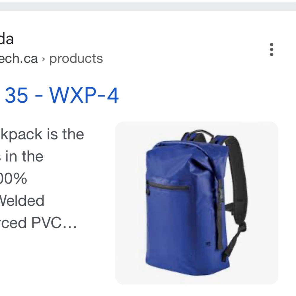 NWT. Waterproof  backpack - Picture 2 of 7